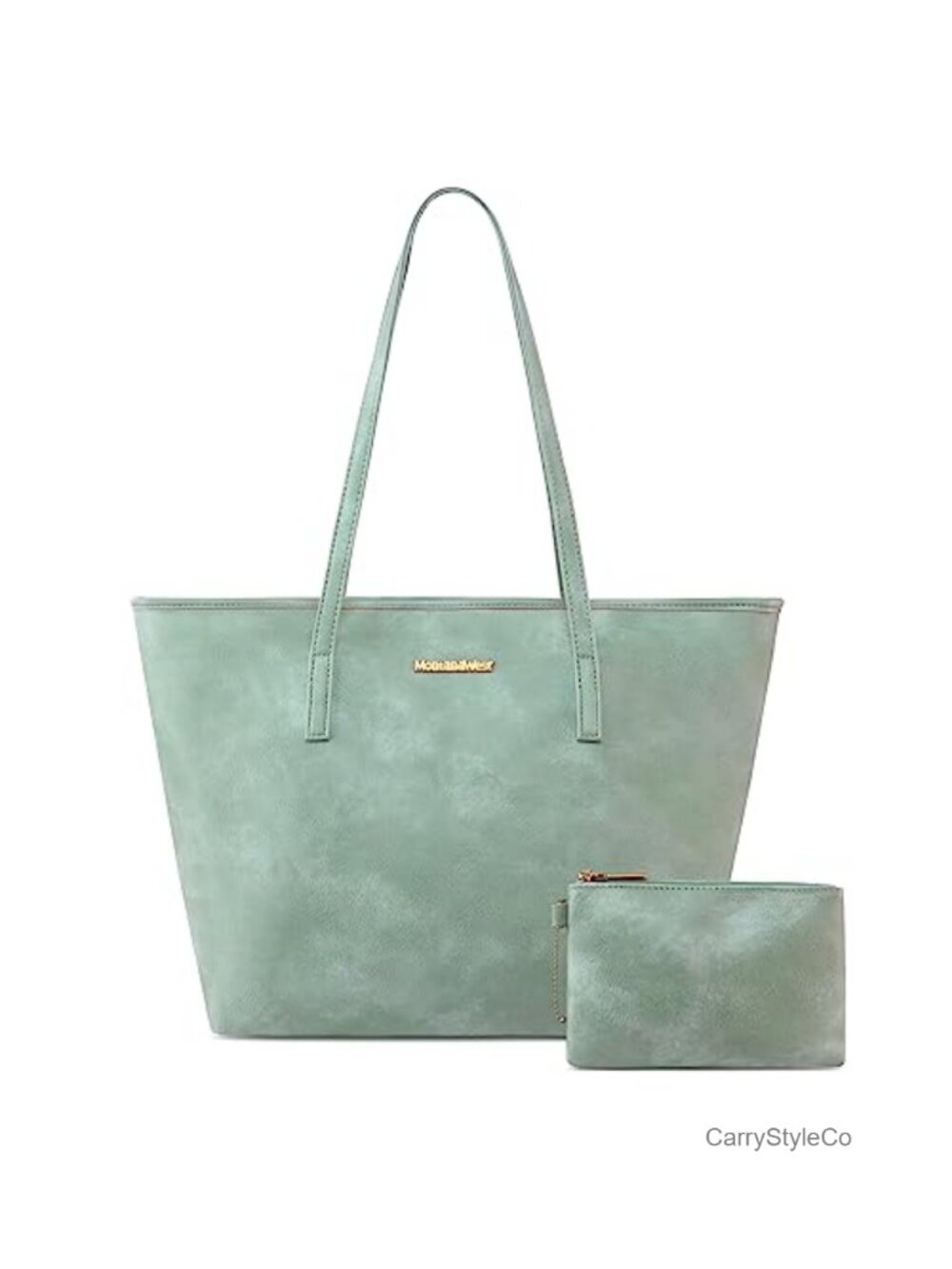 Montana West City Tote Bag Set Faux Leather Large Work Satchel